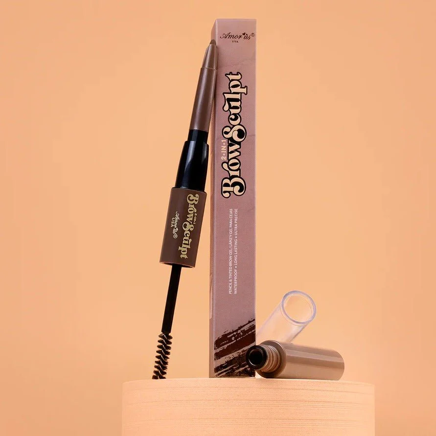 2 In 1 Brow Sculpt Pencil & Tinted Eyebrow Gel Mascara