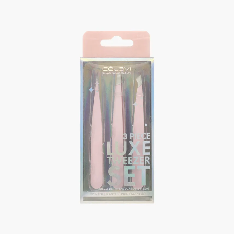 3 Piece Luxe Tweezer Set
