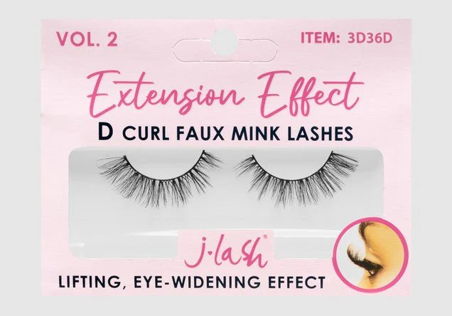 3D36D D-Curl Extension Effect 3D False Lashes Volume 2