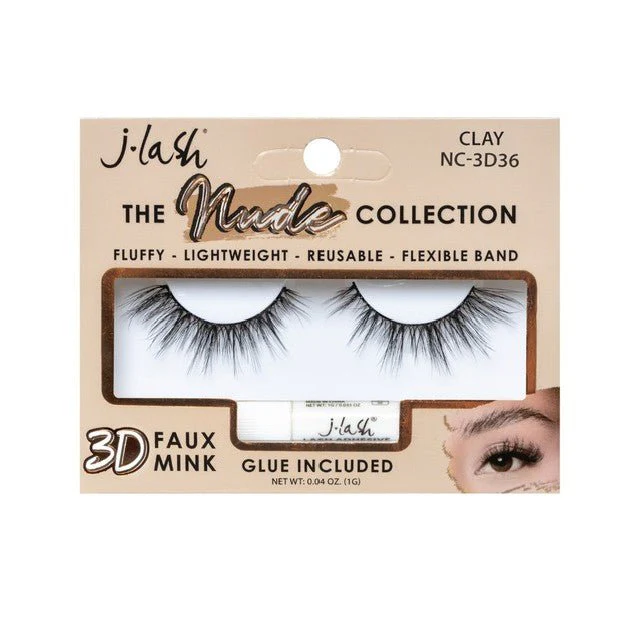 Clay - Nude Collection Faux Mink False Lashes