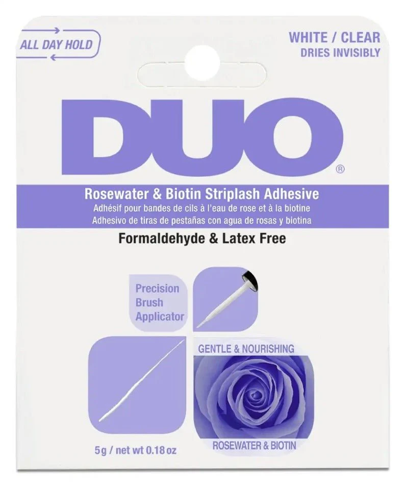 Clear Brush Rosewater & Biotin Striplash Lash Glue Liner 5 g.