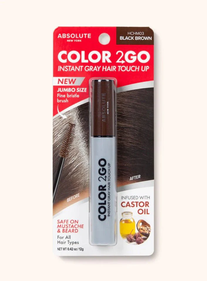Color 2 Go Instant Gray Hair Touch Up Mascara - JUMBO Size - Image 5