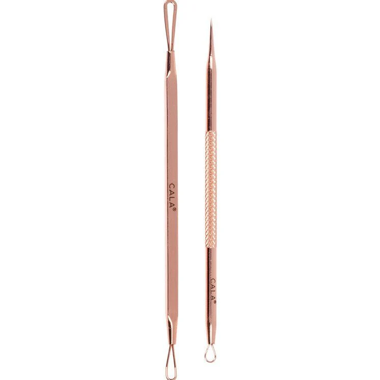 Dual End Acne Blemish Rescue Extractor Kit in Rose Gold