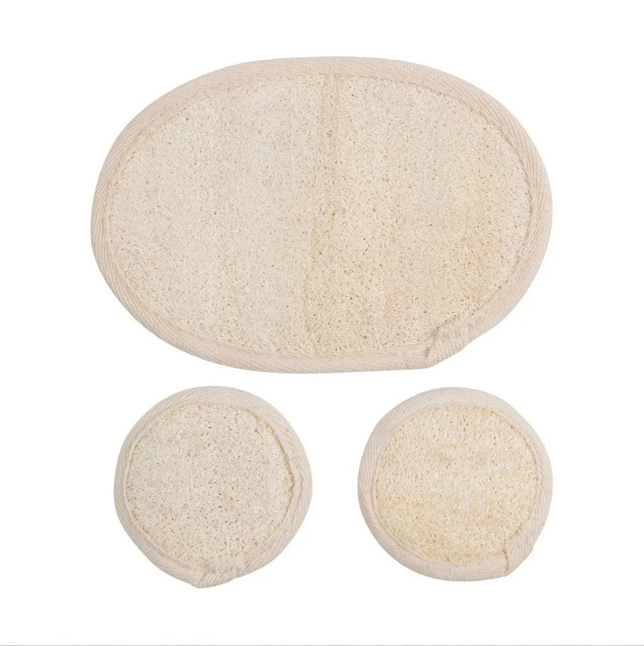 Face and Body Loofah Pads 3-piece Set
