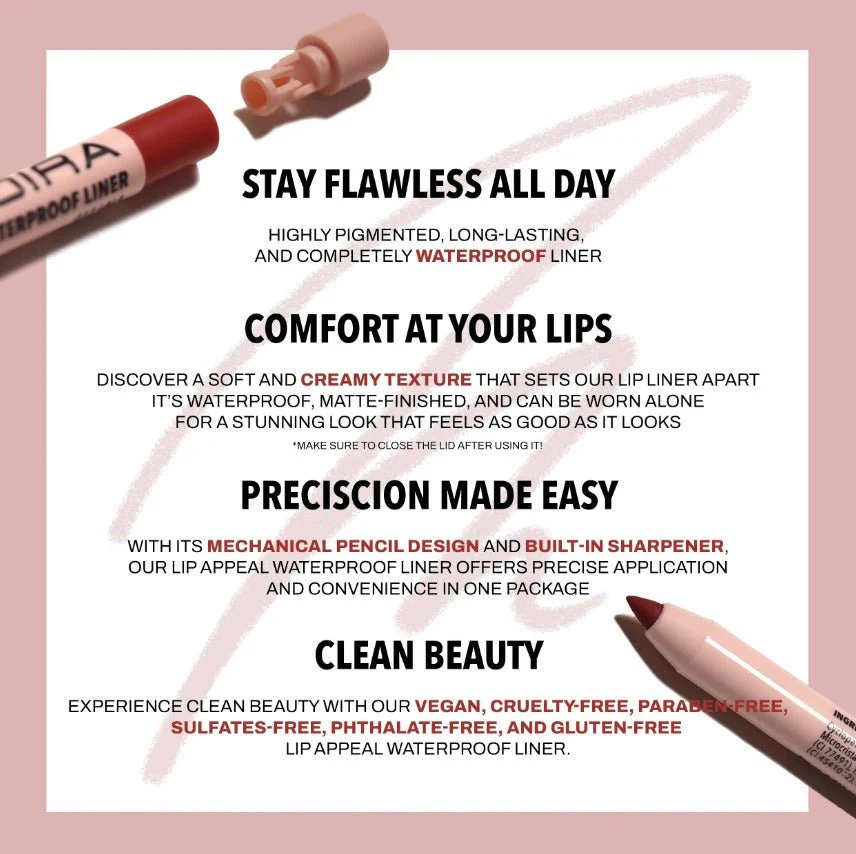 Lip Appeal Waterproof Lip Liner Pencil - Image 3