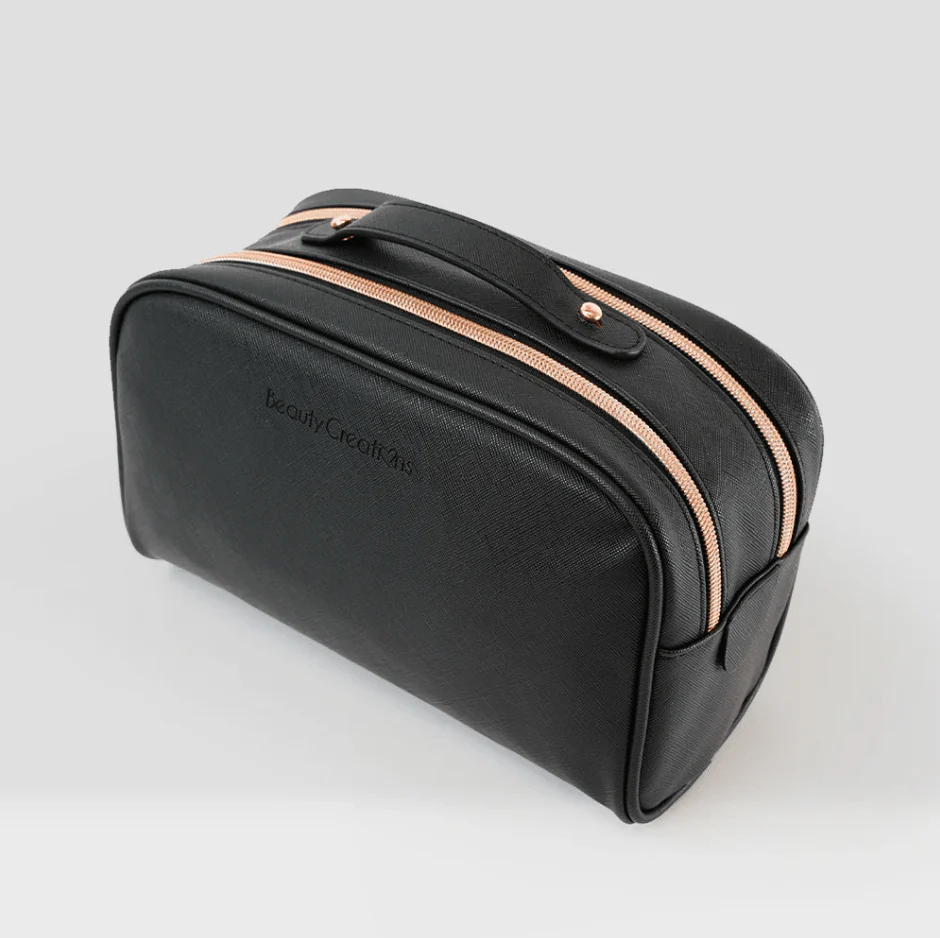 Mini Black Cosmetic Glam Pouch - Image 3