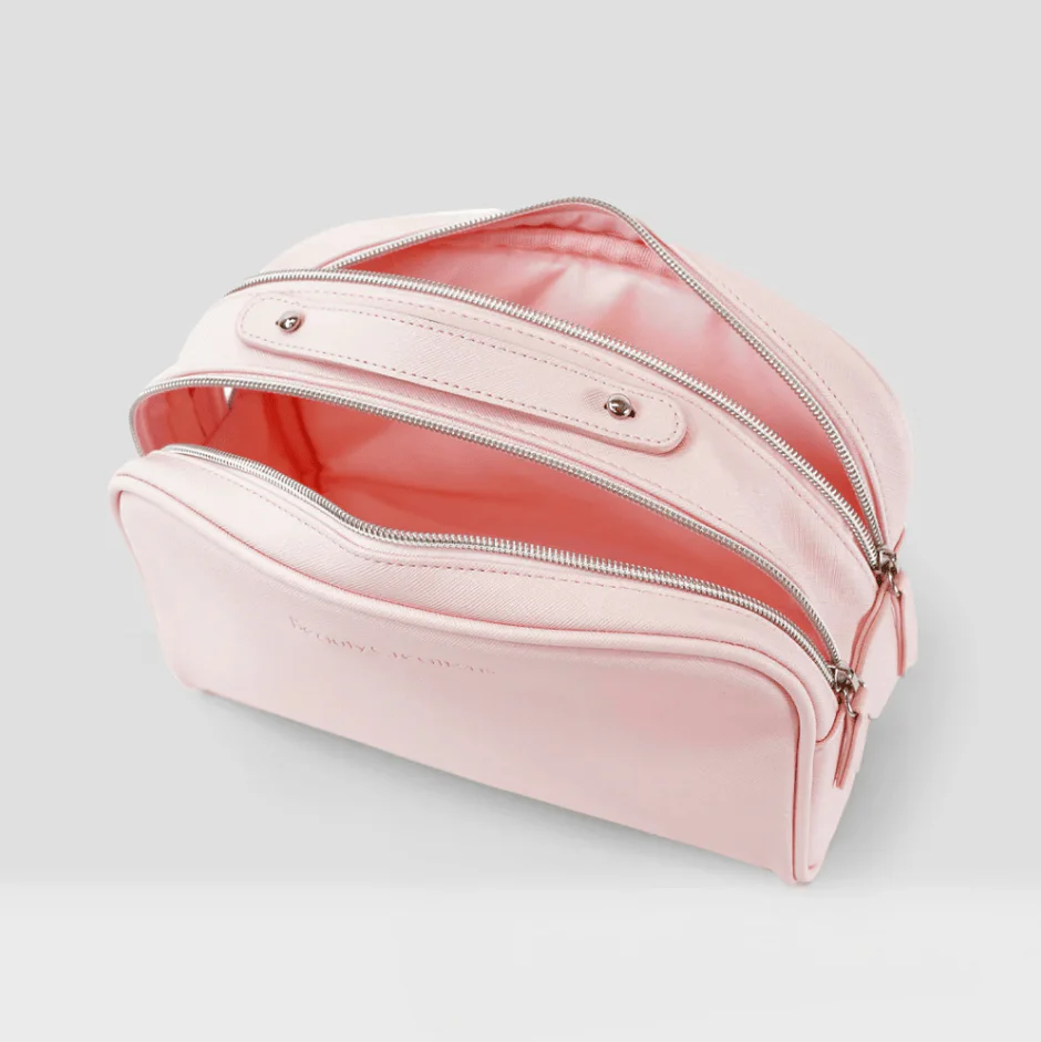 Mini Pink Cosmetic Glam Pouch - Image 3