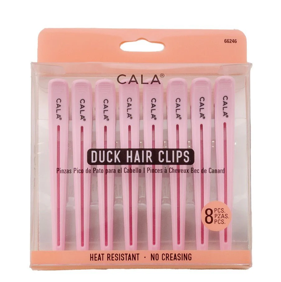 Pink Duck Hair Clip 8-piece Pack