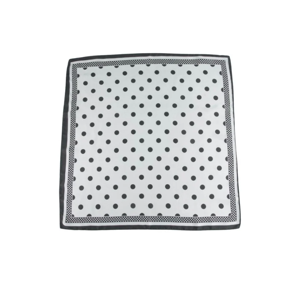 Satin Dotted Bandana Head Scarf - Image 2