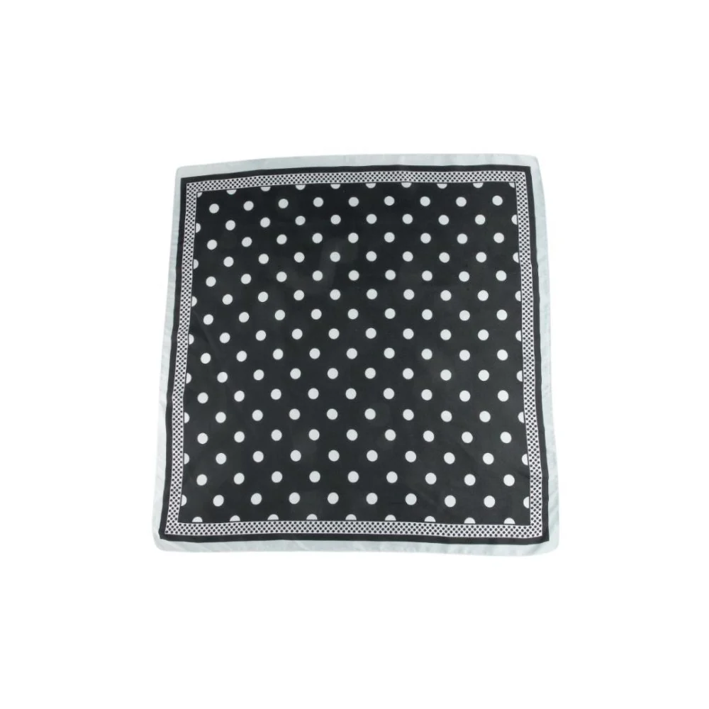 Satin Dotted Bandana Head Scarf - Image 3