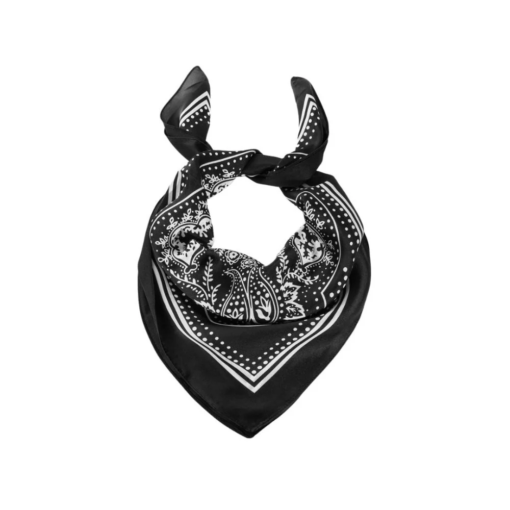 Satin Paisley Bandana Head Scarf - Image 3