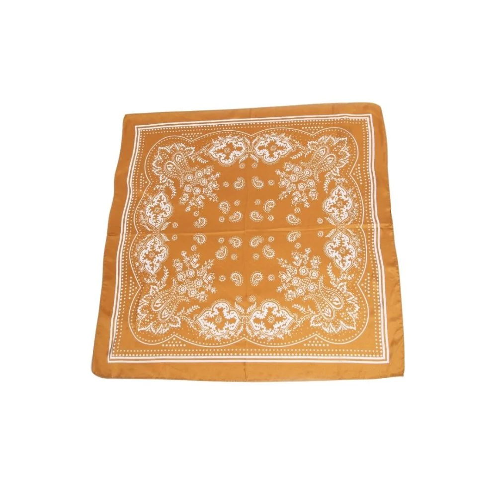 Satin Paisley Bandana Head Scarf - Image 5