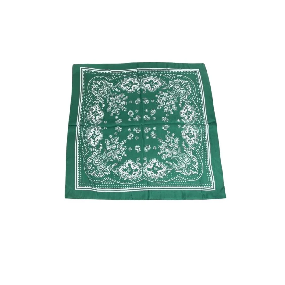 Satin Paisley Bandana Head Scarf - Image 6