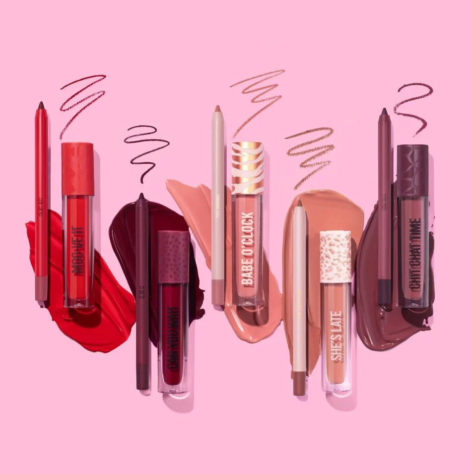 She's Late Lip Duo Set (Lipstick & Lip liner pencil) - Image 4