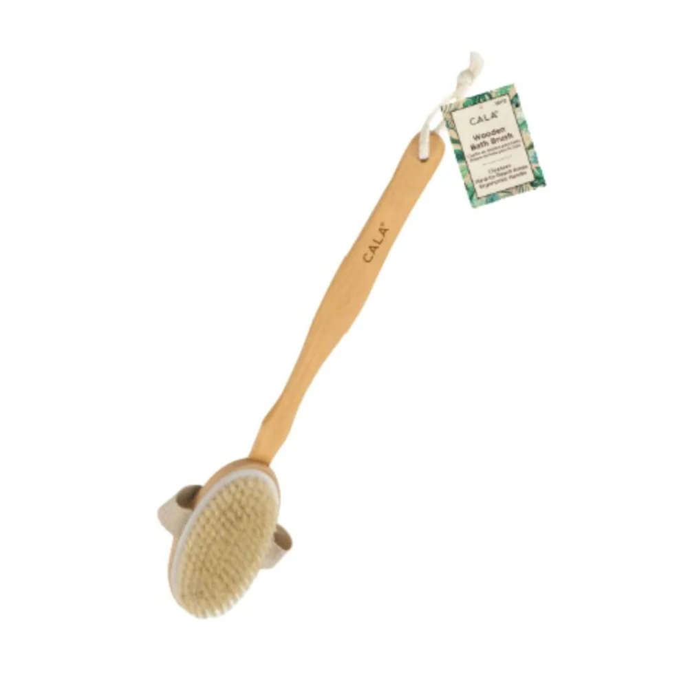 Wooden Bath Brush with Handle
